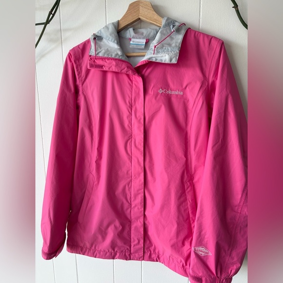 Columbia Pink Water-Resistant Lightweight Rainjacket XS - Picture 2 of 6